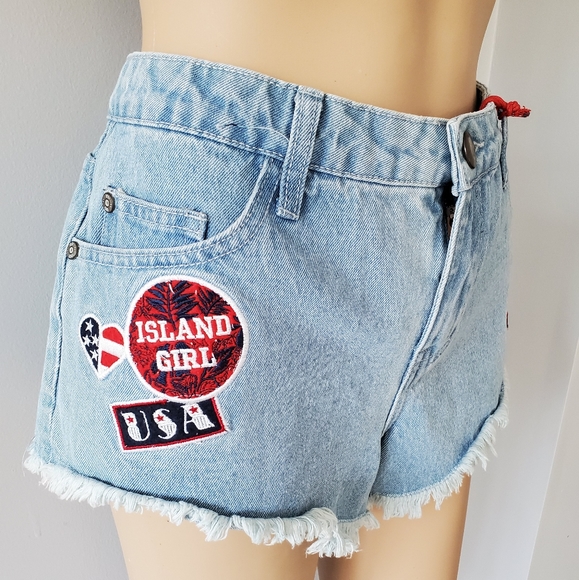 Nineteen The Frayed Mid Rise Patchwork U.S 6 - Picture 6 of 10